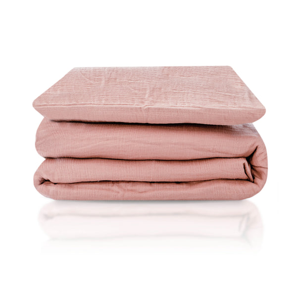 Bed linen made of cotton, Dusty Rose