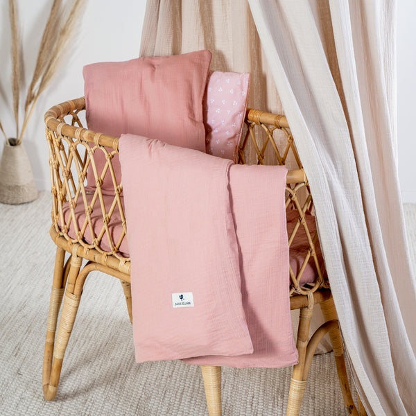 Bed linen made of cotton, Dusty Rose