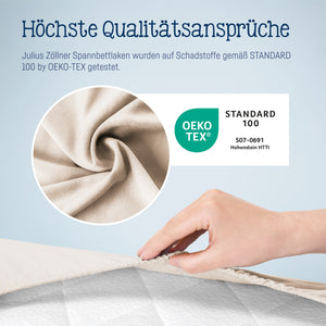 Jersey Spannbettlaken für Babymatratzen 60x120 bis 70x140cm, shell
