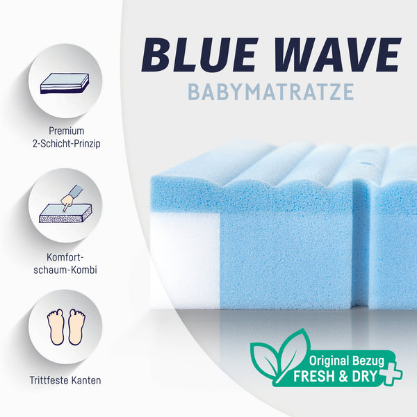Babymatratze Blue Wave