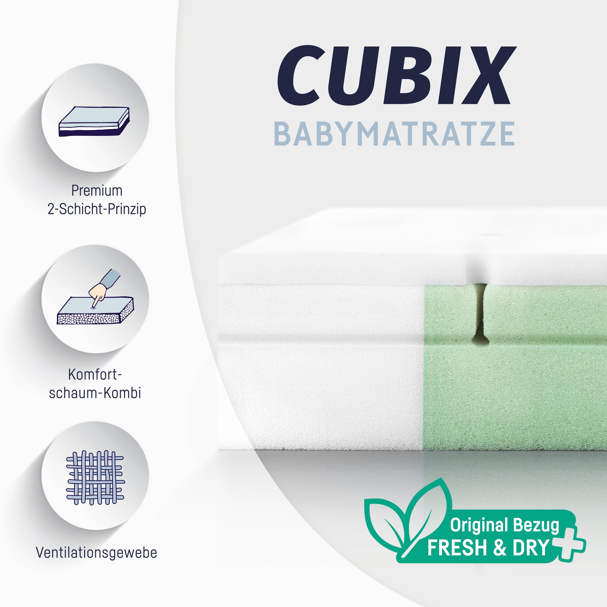 Baby mattress Cubix Julius Zollner GmbH Co KG