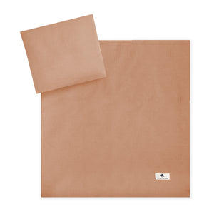 Cotton muslin bed linen, dune