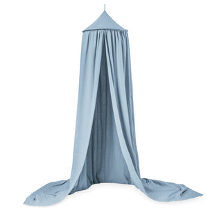 Baldachin aus Baumwollmusselin, denim