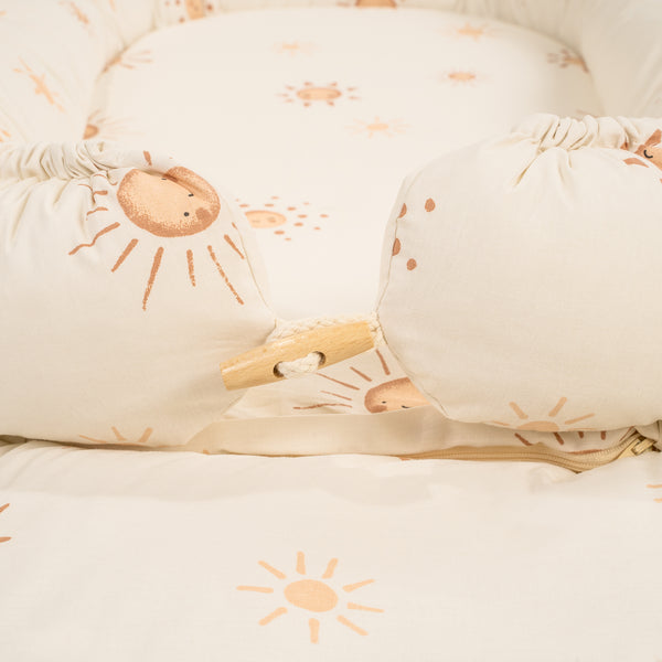 Organic cuddly nest NIDO MAX, Sunshine