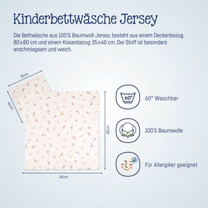 Jersey Bettwäsche Little Dinos