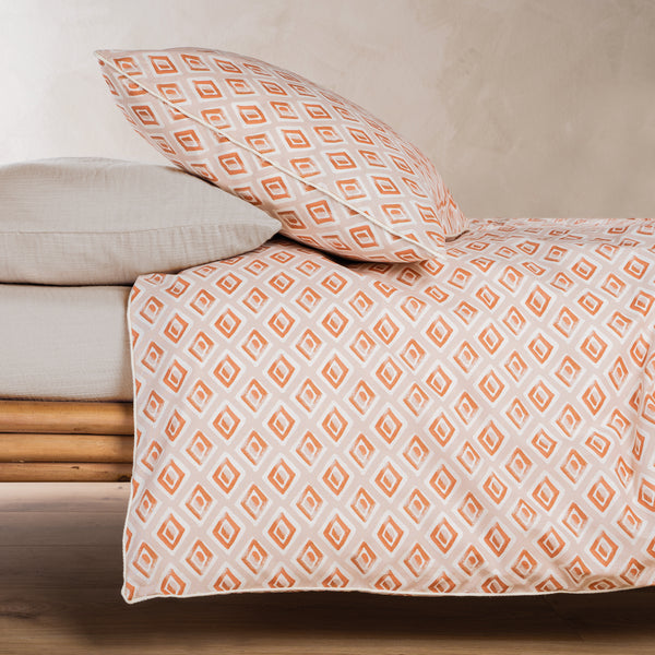 Organic bed linen, rhombus