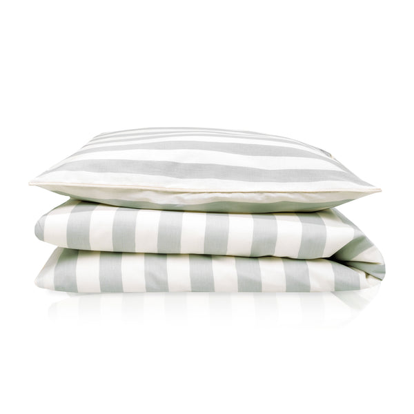 Organic bed linen, stripes