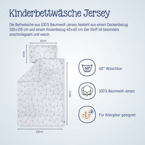 Jersey Bettwäsche Savanne Grau