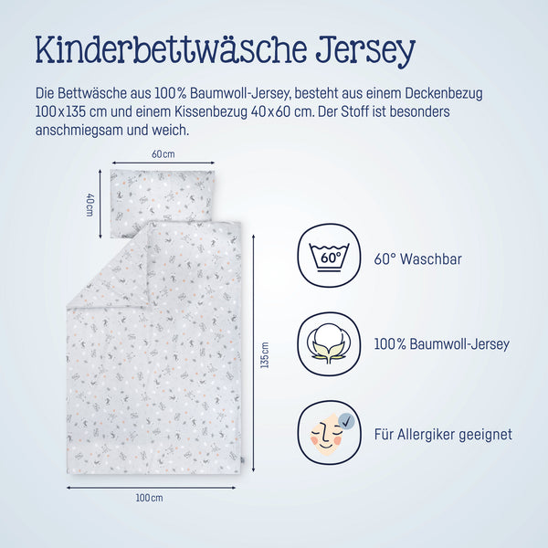 Jersey bed linen savannah gray