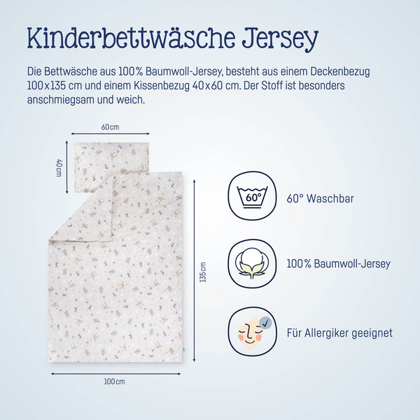 Jersey Bettwäsche Savanne Beige