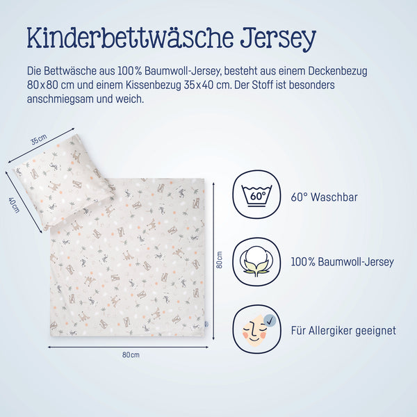 Jersey Bettwäsche Savanne Beige