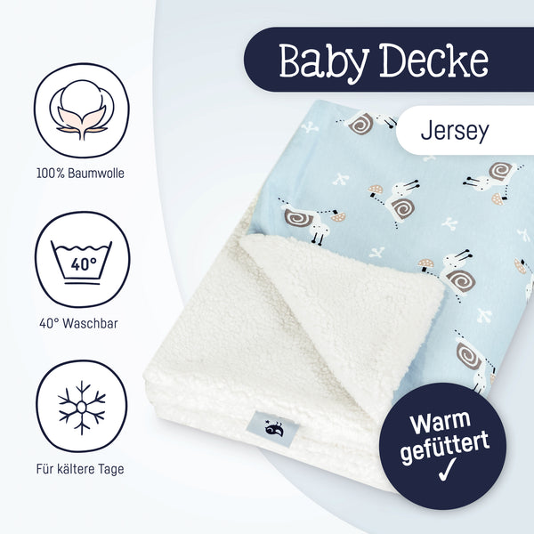 Jersey winter blanket, snail