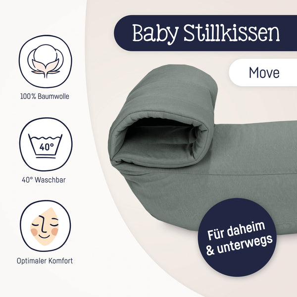 Jersey Stillkissen Move Uni Basil