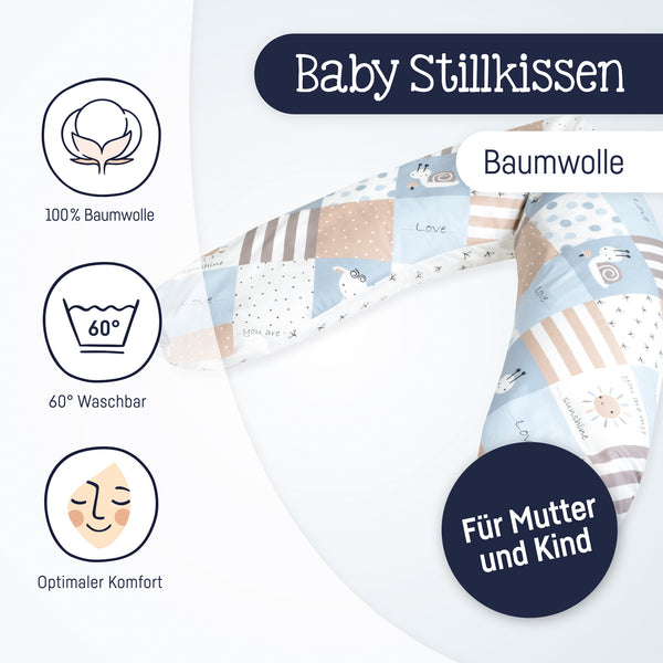 Nursing pillow, Patch Blue