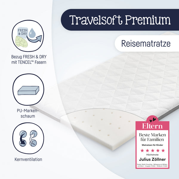 Mattress for the travel cot - Travelsoft Premium