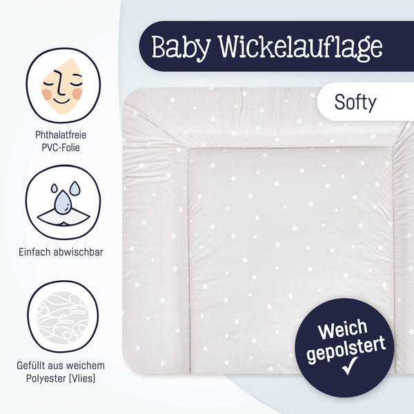 "Softy" changing mat, Star Beige