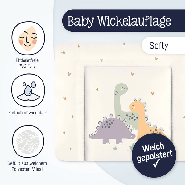 Wickelauflage "Softy", Little Dinos