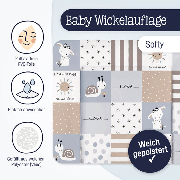 Wickelauflage "Softy" Patch Blue