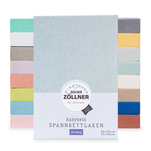 Julius Zöllner Spannbetttuch Jersey - 3er Pack Kinderbett 90x40cm