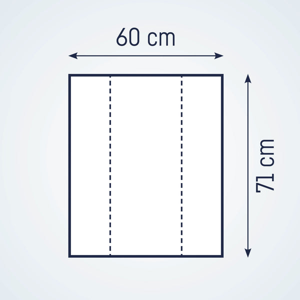 2-wedge recess, plain white