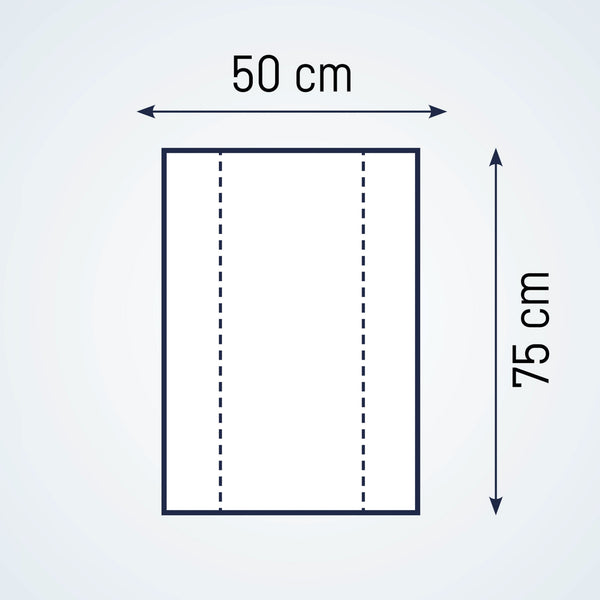 2-wedge recess, plain white