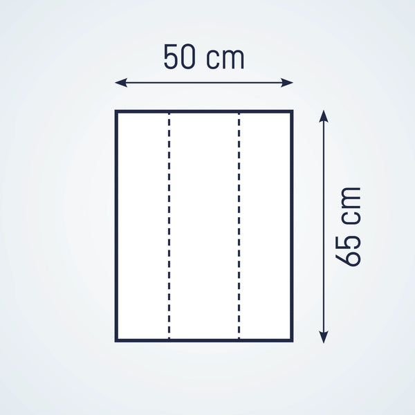 2-wedge recess, plain white