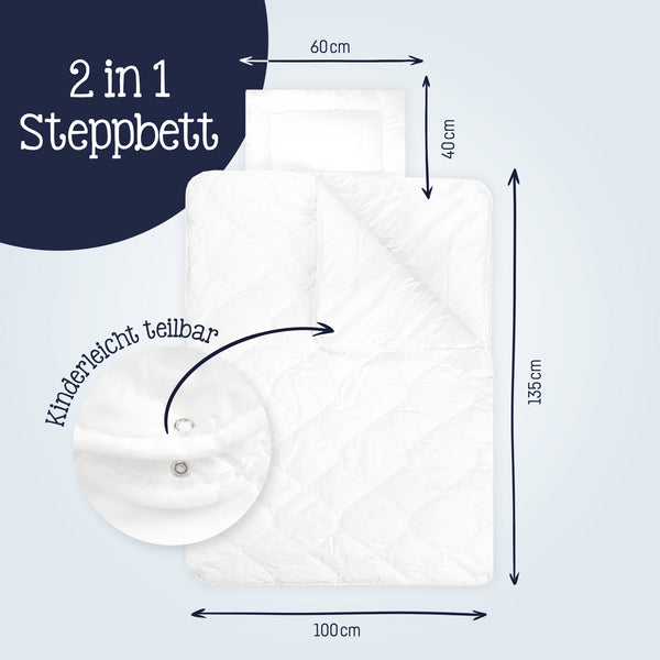 Kindersteppbett-Set, 4 Jahreszeiten