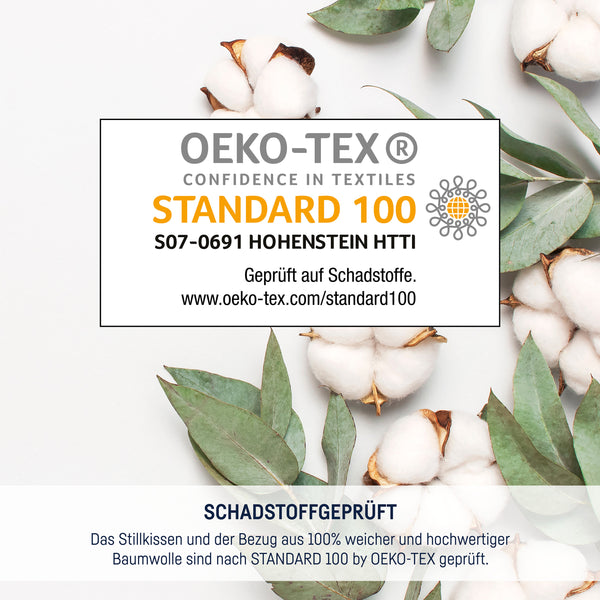 Stillkissenbezug mit Knopf, Organic Wildflower