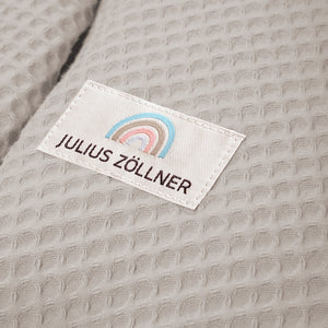 Nursing pillow cover with button, waffle piqué Seashell