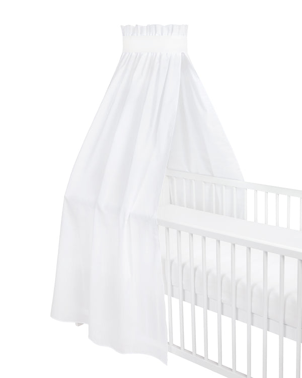 Bed canopy plain white