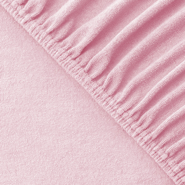 Fottee stretch bed sheets for baby mattresses 60x120 to 70x140cm, pink