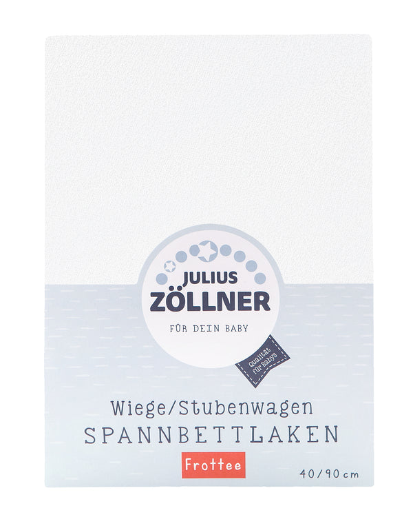 Julius Zöllner Frottee Spannbettlaken für Wiege und Stubenwagen von 90/40 cm