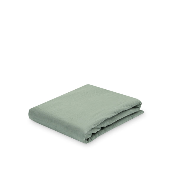 Julius Zöllner Musselin Spannbettlaken, Grün