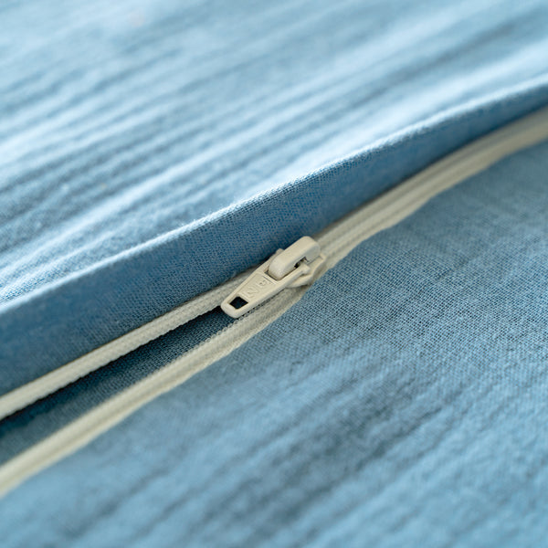 Sommerschlafsack aus Baumwollmusselin, Blau