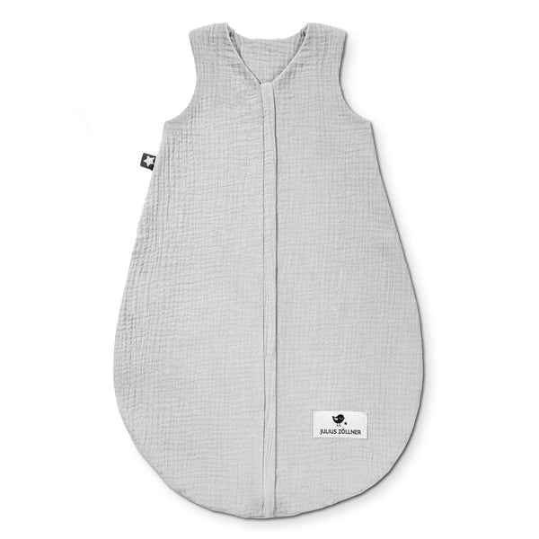 Sommerschlafsack aus Baumwollmusselin, Grau