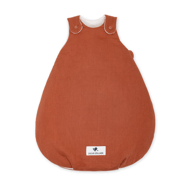 Baby sleeping bag made of cotton - rust