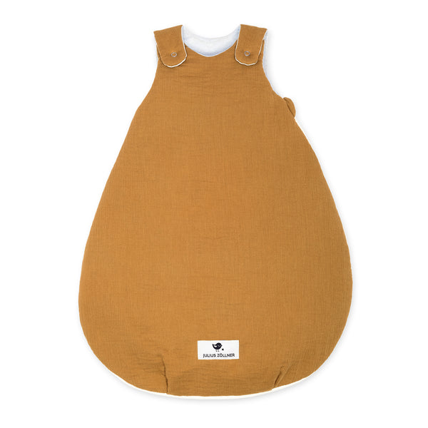 Baby sleeping bag made of cotton - cinnamon