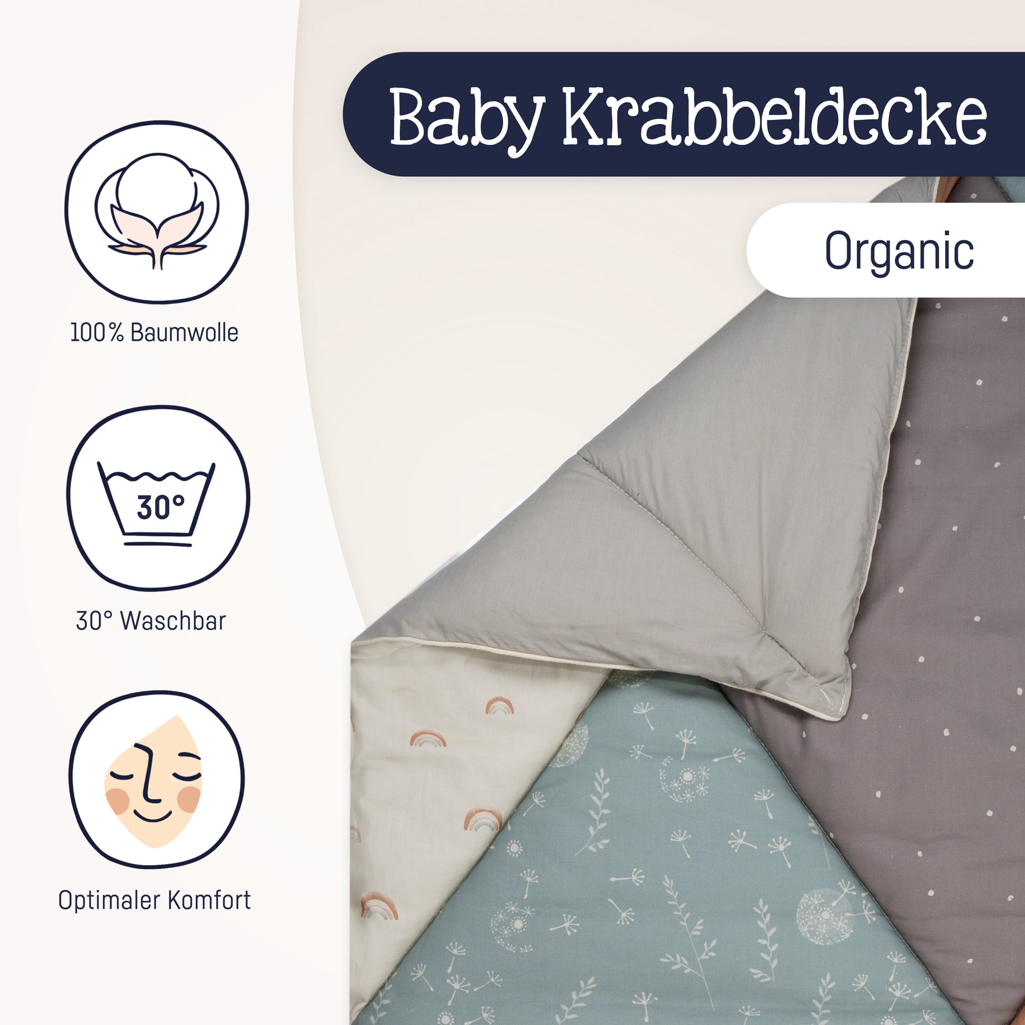 Krabbeldecke Organic, Patchwork – Julius Zöllner GmbH & Co KG