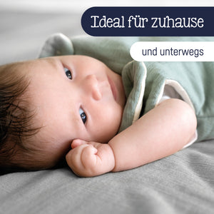 Cotton muslin blanket, grey