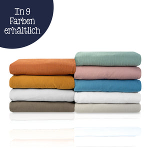 Cotton muslin blanket, green