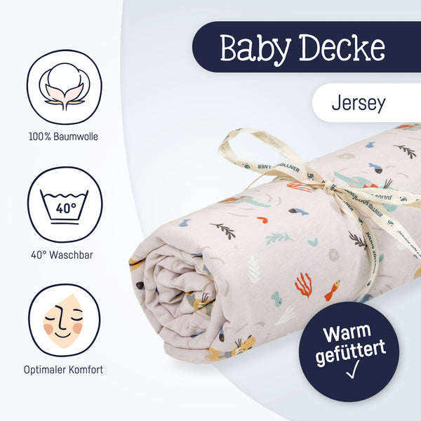 Lined jersey blanket, Little Otti