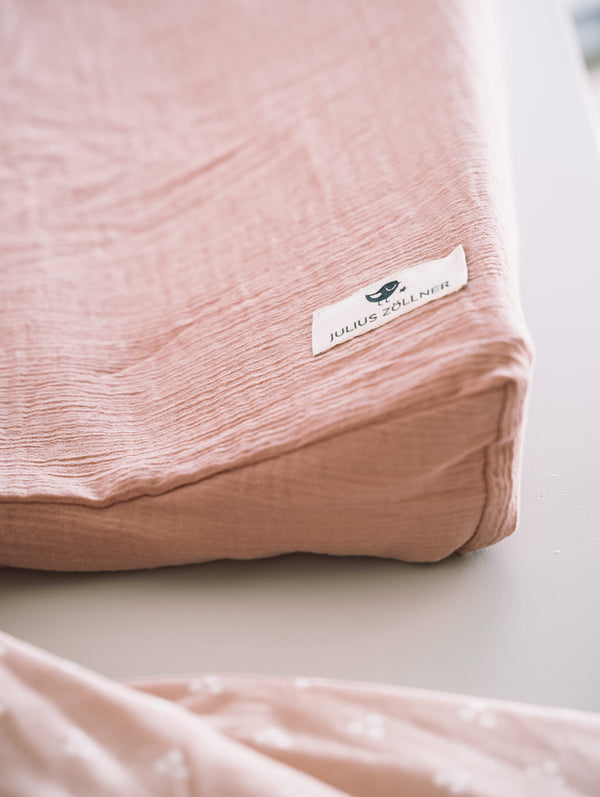 Cover Wrap pad/2-Keil-Mulde from Musselin, Dusty rose