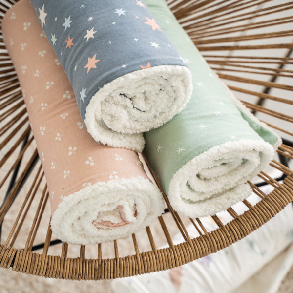 Jersey winter blanket, Leafy