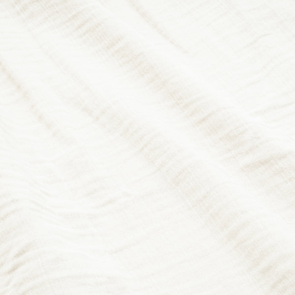 Cotton muslin blanket, ivory