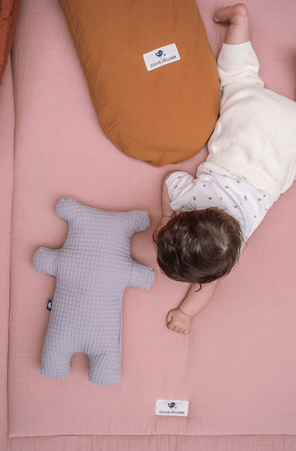 Crawling blanket, dusty rose