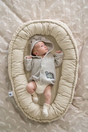 Muslin cuddle nest NIDO, sand