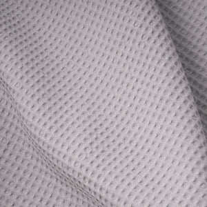 Stillkissenbezug mit Knopf, Waffelpiqué Light grey