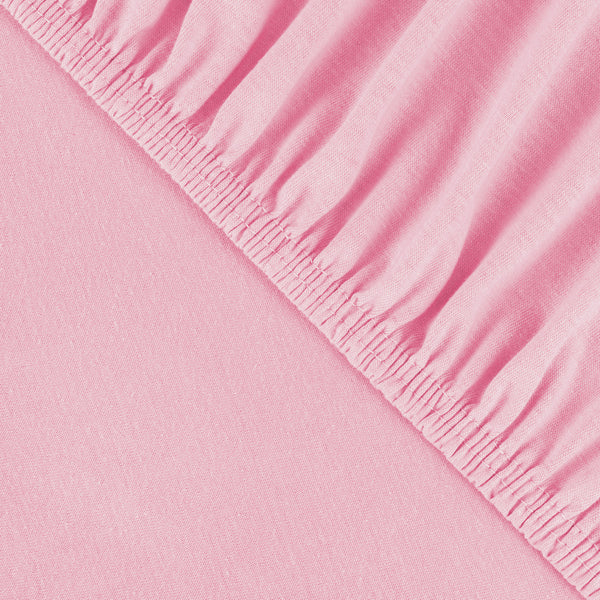 Jersey Spannbettlaken für Babymatratzen 60x120 bis 70x140cm, Rosa